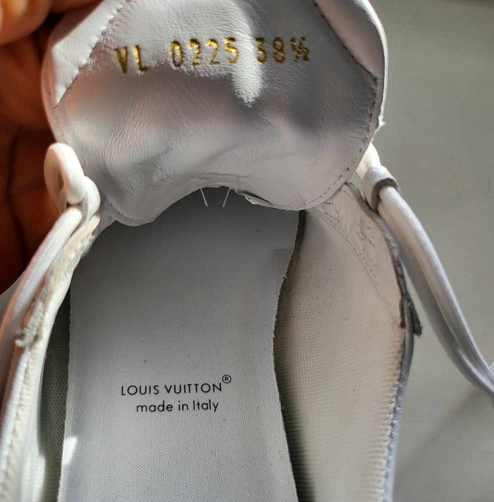 Louis Vuitton White and Brown Sneakers - Picture 2 of 10